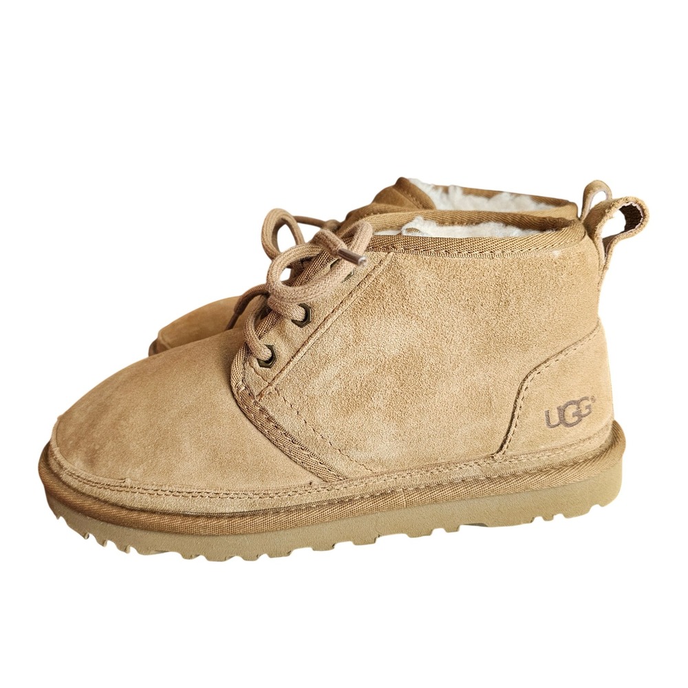 UGG Boots Neumel Chestnut Suede Chukka Lace Up Men's Size‎ 5 Women's Size 7